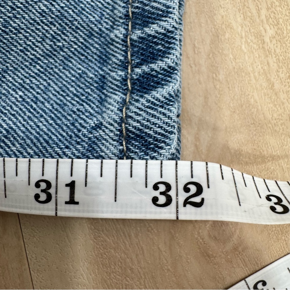 Sterling & Stitch Buckle Ultra High Rise Wide Leg Jean Light Wash Women's 28 - Picture 14 of 16